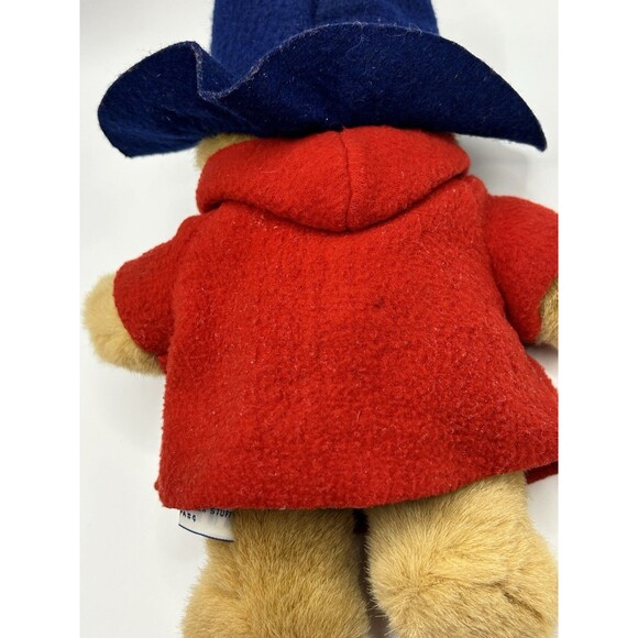 Vintage Eden Paddington Bear Plush Toy Doll w Tag Red Coat 1988 Stuffed Animal - Picture 13 of 16